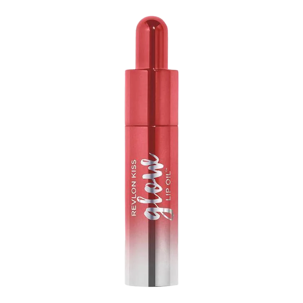 Revlon Kiss Glow Lip Oil 003 M.V. PEACH - sheer colour, glossy shine + hydration in a smooth, non-sticky lip oil formula
