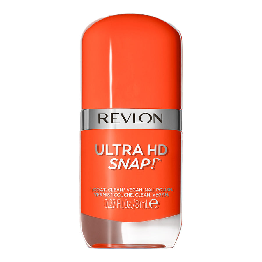 Revlon Ultra HD Snap! Nail Polish 007 HOT STUFF - 20-Free, fast-drying, vegan
