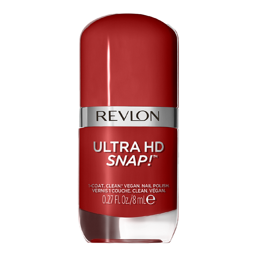 Revlon Ultra HD Snap! Nail Polish 014 RED AND REAL - 20-Free, fast-drying, vegan
