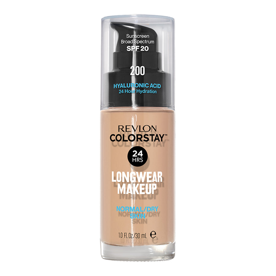 Revlon ColorStay Longwear Makeup Normal/Dry Skin SPF20 30ml in shade 200 NUDE - hydrating foundation with 24H wear
