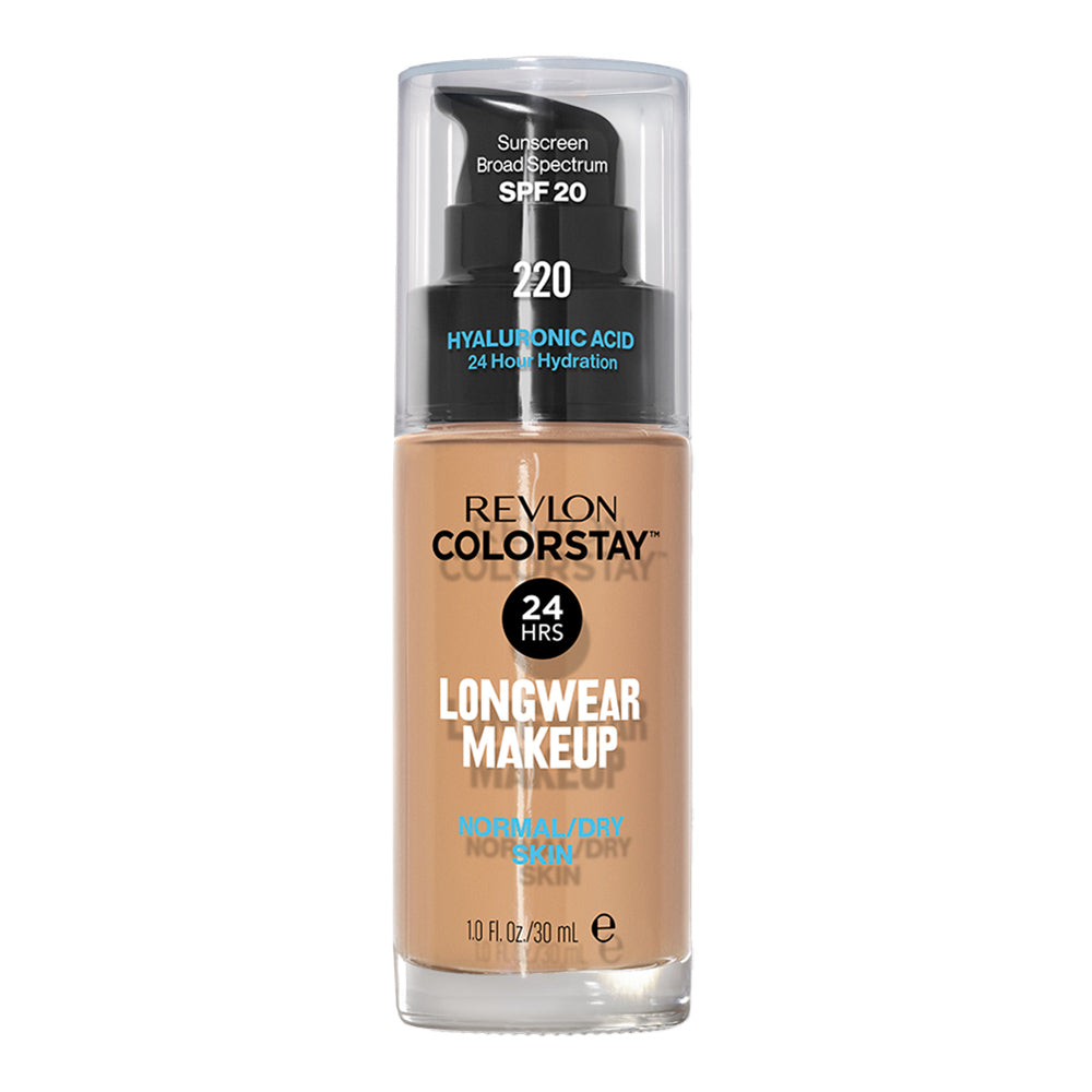 Revlon ColorStay Longwear Makeup Normal/Dry Skin SPF20 30ml in shade 220 NATURAL BEIGE - hydrating foundation with 24H wear
