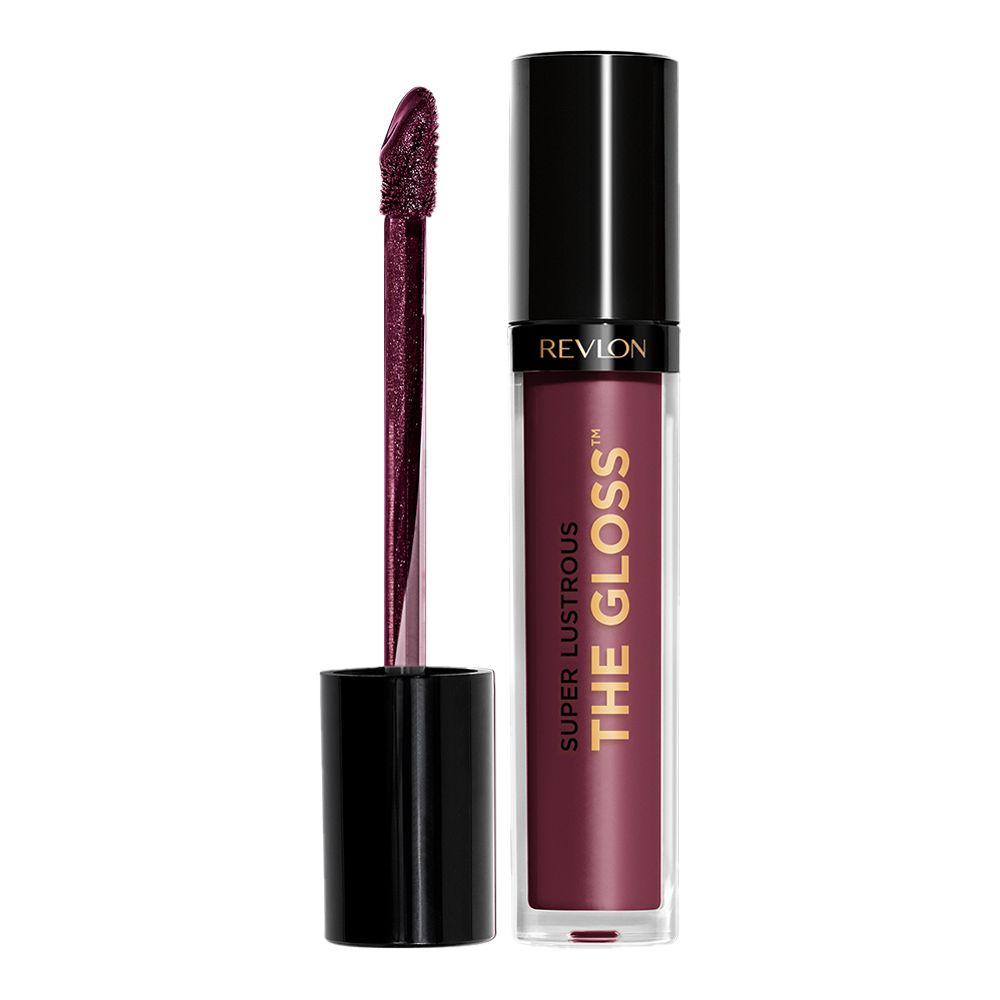 Revlon Super Lustrous Gloss 265 BLACK CHERRY lip gloss with hydrating formula and high-shine, non-sticky finish
