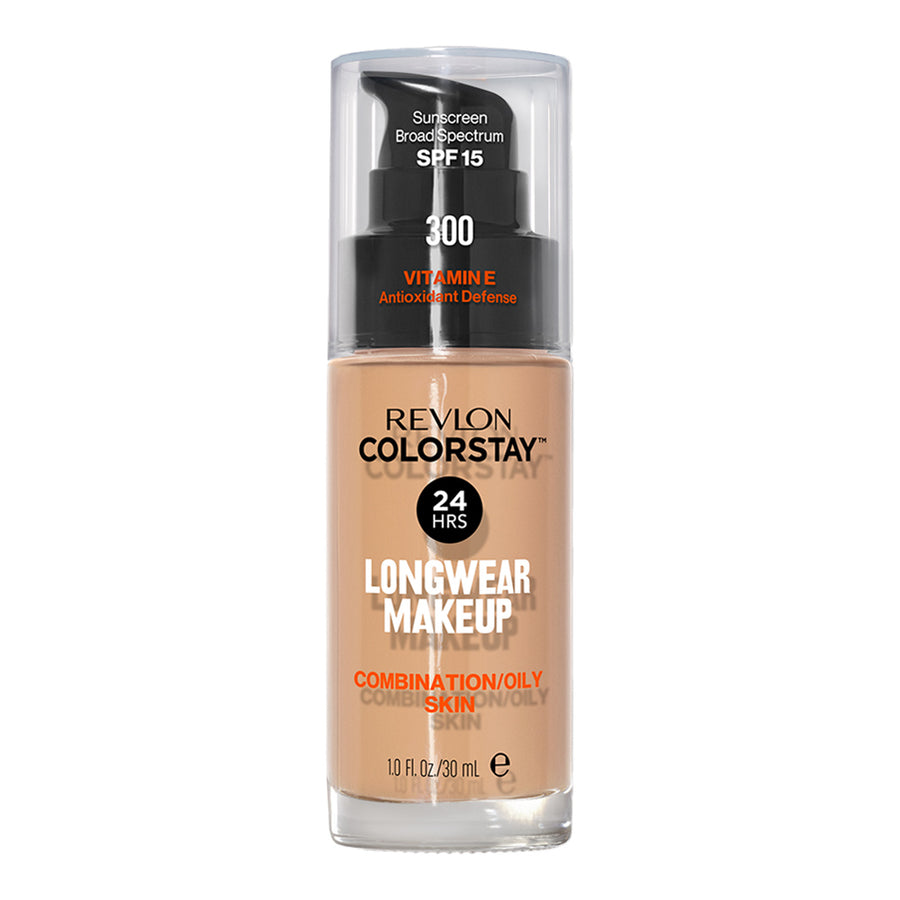 Revlon ColorStay Longwear Makeup Combination/Oily SPF15 30ml in shade 300 GOLDEN BEIGE - matte, breathable foundation for up to 24H wear

