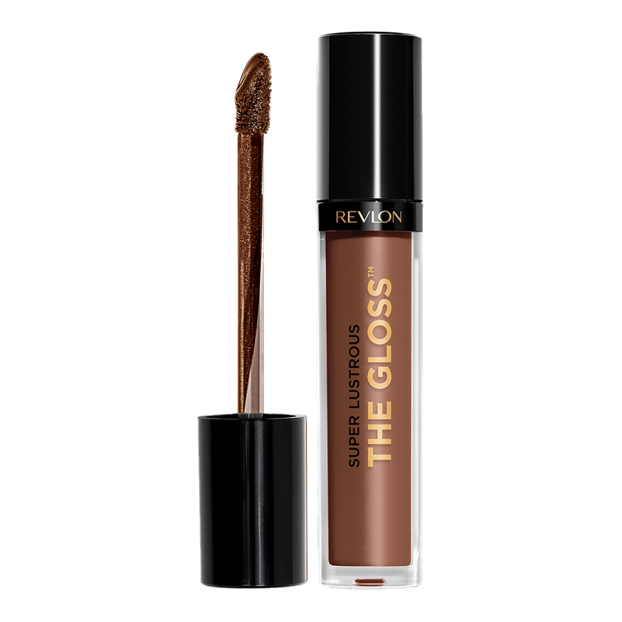 Revlon Super Lustrous Gloss 310 CHOCO CRUSH lip gloss with hydrating formula and high-shine, non-sticky finish
