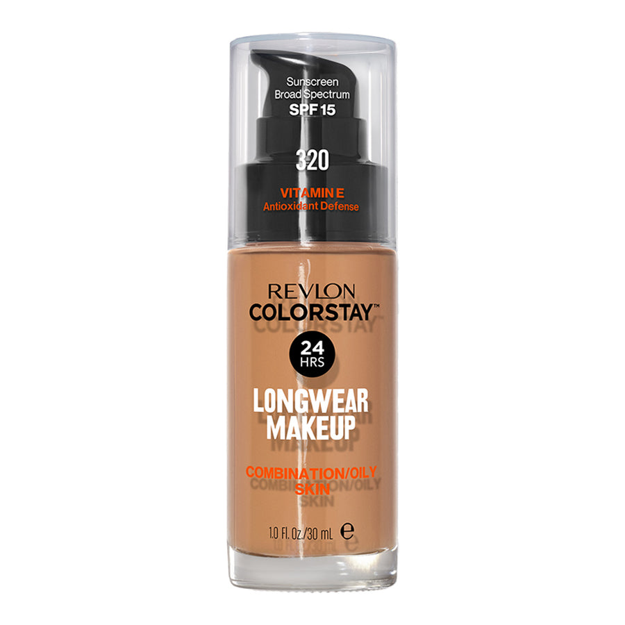 Revlon ColorStay Longwear Makeup Combination/Oily SPF15 30ml in shade 320 TRUE BEIGE - matte, breathable foundation for up to 24H wear

