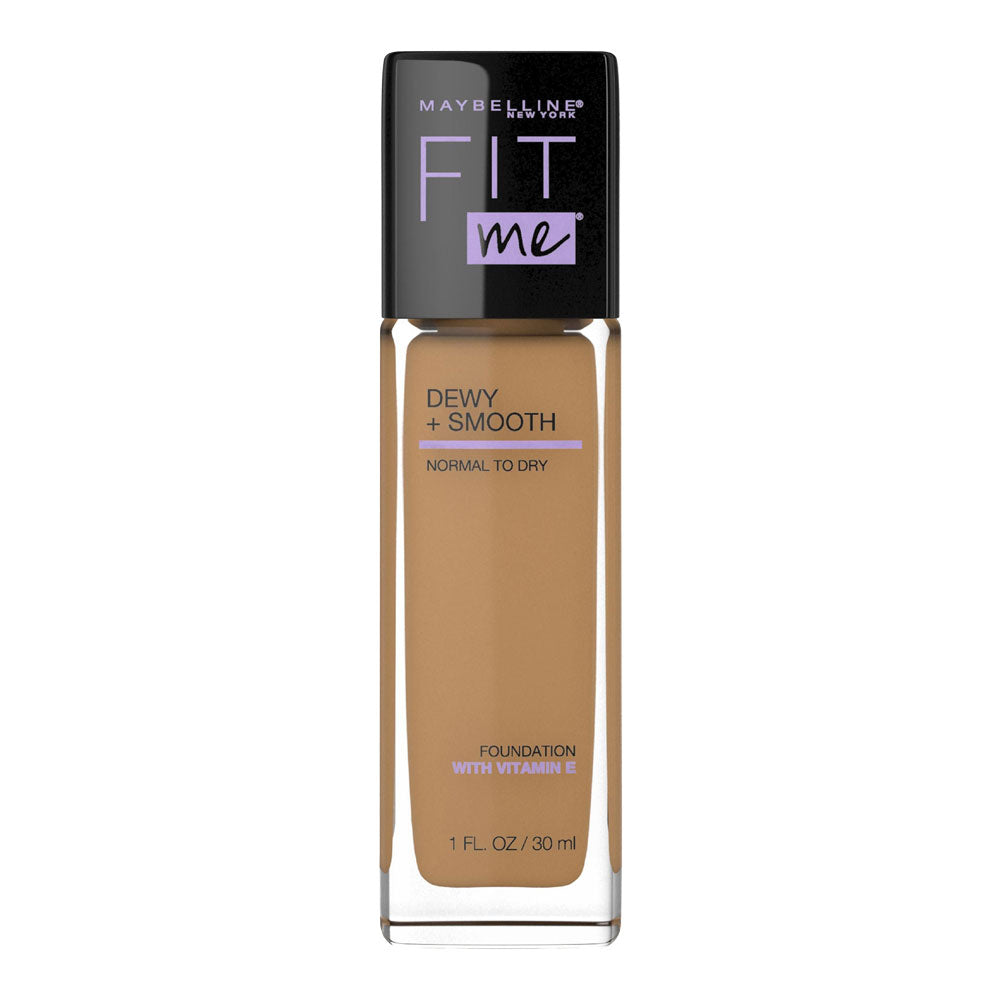 Maybelline Dewy + Smooth Foundation 330 TOFFEE – hydrating, luminous formula for dry skin with SPF 18 and medium coverage