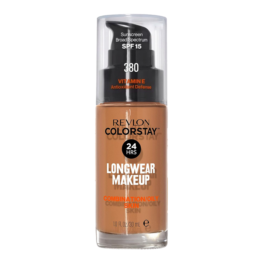 Revlon ColorStay Longwear Makeup Combination/Oily SPF15 30ml in shade 380 RICH GINGER - matte, breathable foundation for up to 24H wear
