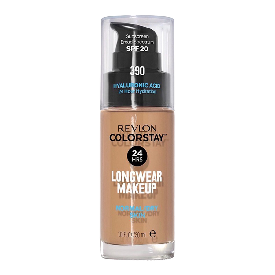 Revlon ColorStay Longwear Makeup Normal/Dry Skin SPF20 30ml in shade 390 RICH MAPLE - hydrating foundation with 24H wear
