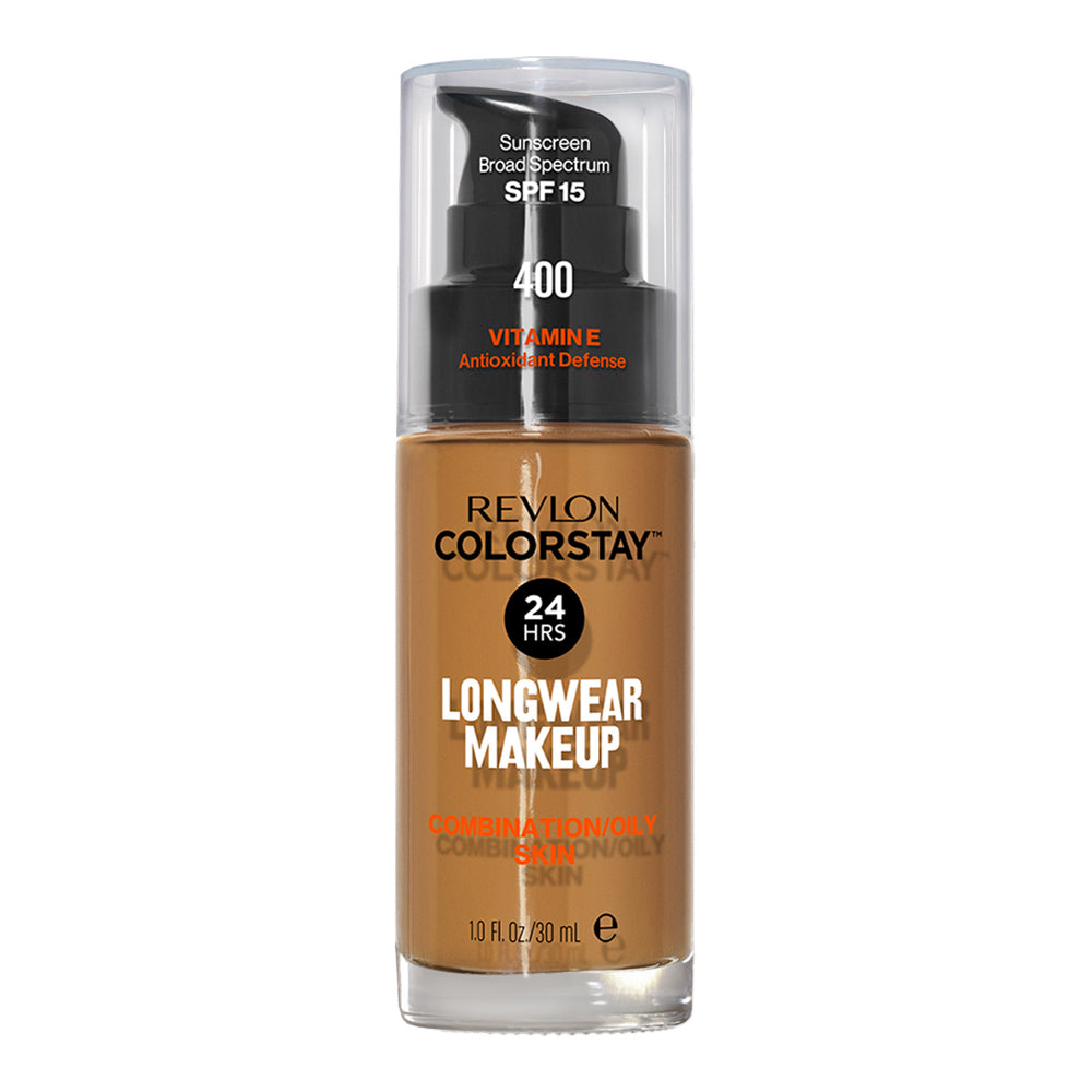 Revlon ColorStay Longwear Makeup Combination/Oily SPF15 30ml in shade 400 CARAMEL - matte, breathable foundation for up to 24H wear

