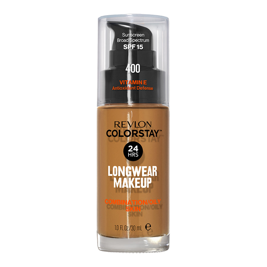 Revlon ColorStay Longwear Makeup Combination/Oily SPF15 30ml in shade 400 CARAMEL - matte, breathable foundation for up to 24H wear

