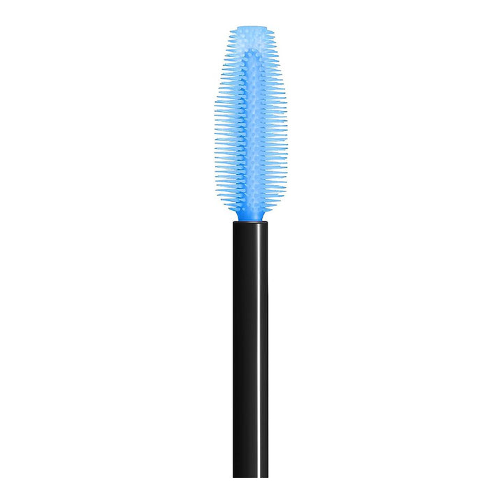 Close-up of Maybelline Rocket Mascara brush in 411 VERY BLACK for waterproof 8X volume and smooth clump-free lash application