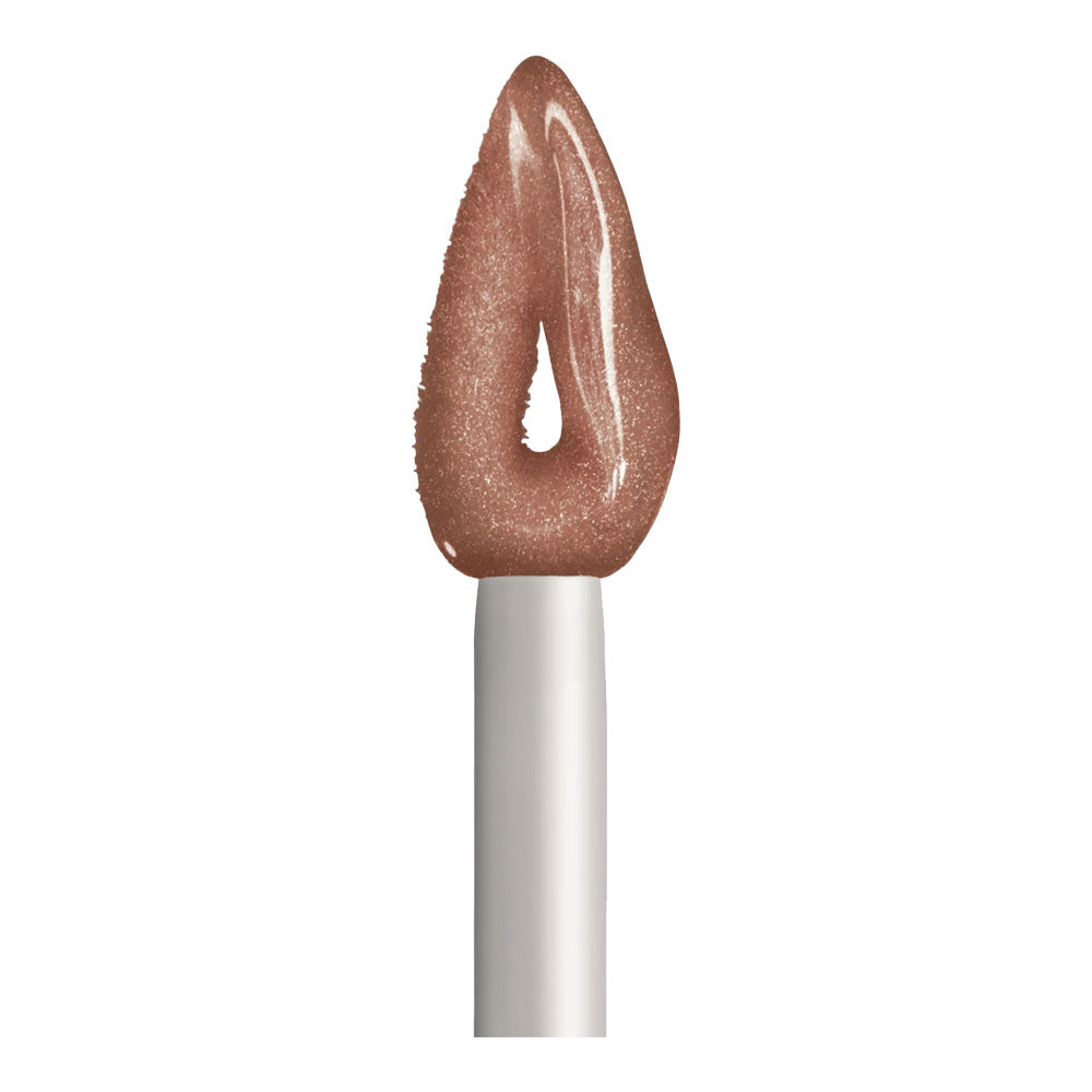 Close-up of L'Oréal Infallible Pro Gloss 825 DOLCE DE LECHE applicator showing precision tip and non-sticky, high-shine formula