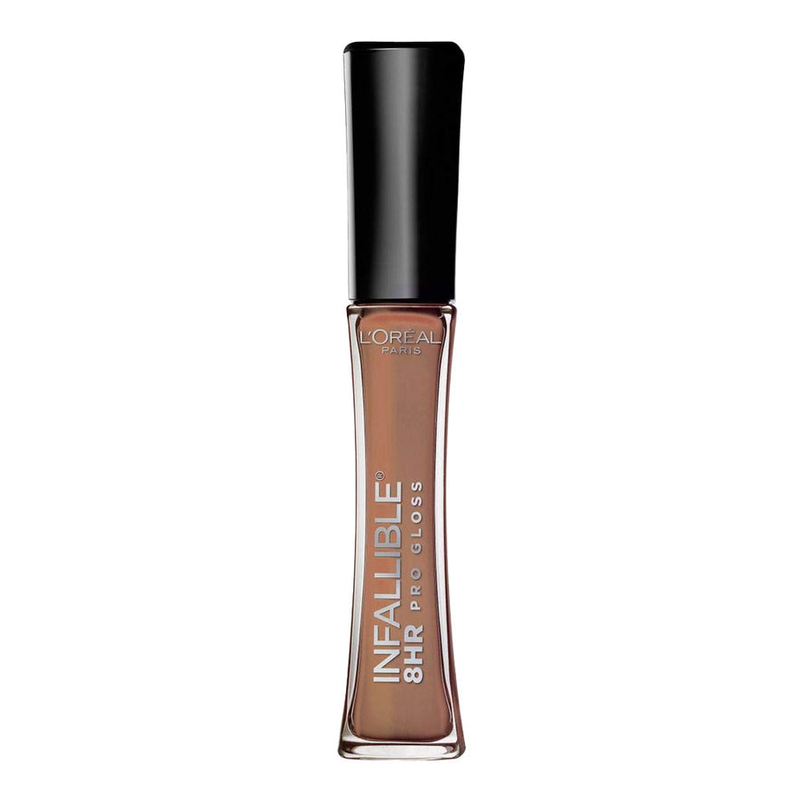 L'Oréal Infallible 8HR Pro Gloss 825 DOLCE DE LECHE lip gloss with high-shine, non-sticky finish and long-lasting hydration