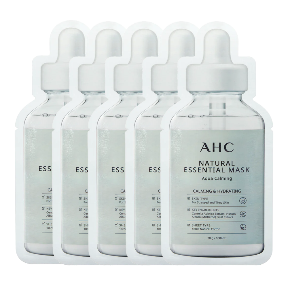 AHC Natural Essential Mask Aqua Calming 28g - 5 pack