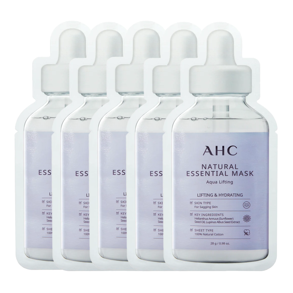 AHC Natural Essential Mask Aqua Lifting 28g - 5 pack