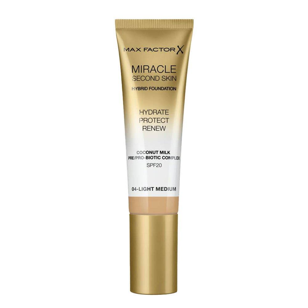 Max Factor Miracle Second Skin Hybrid Foundation 30.0ml 04 LIGHT MEDIUM