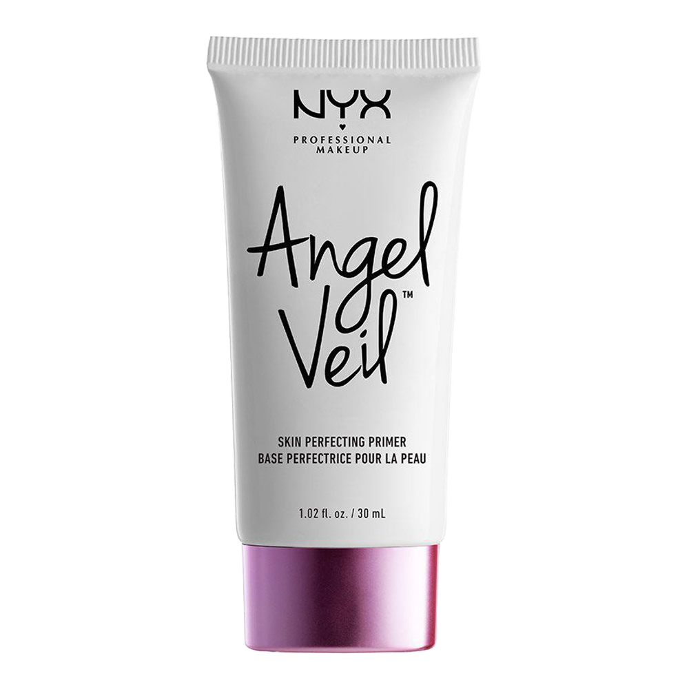 NYX Angel Veil Skin Perfecting Primer with silky vegan formula and shine-blurring satin finish
