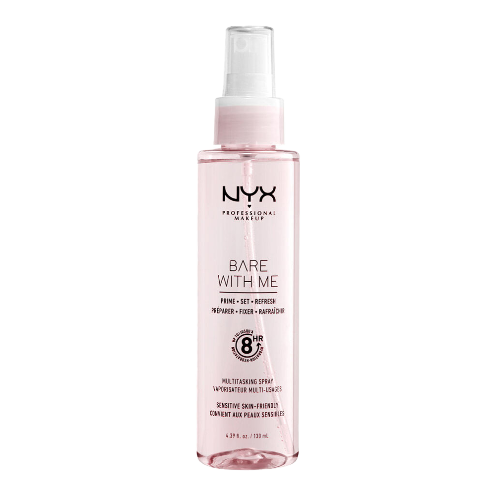 NYX Bare With Me Prime Set Refresh Spray with aloe, cucumber and dewy hydration for sensitive skin