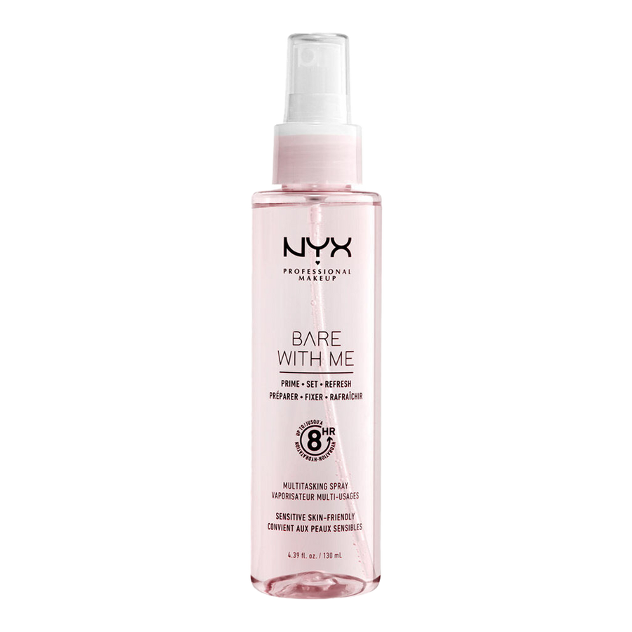 NYX Bare With Me Prime Set Refresh Spray with aloe, cucumber and dewy hydration for sensitive skin