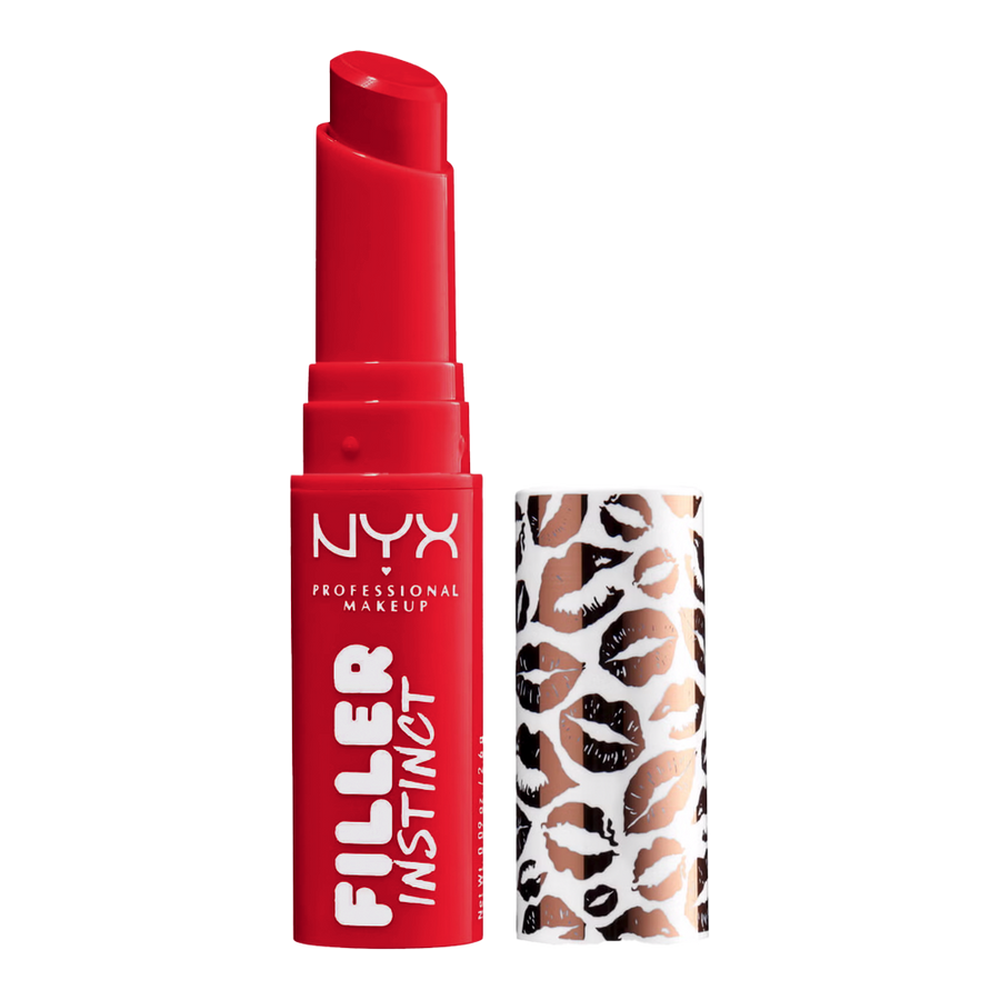 NYX Filler Instinct Plumping Lipstick BESOS FIPLC01 with glossy finish and 8-hour hydration