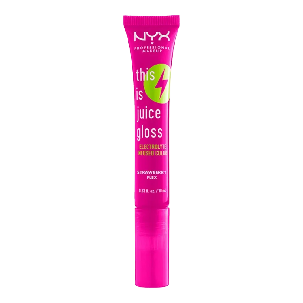 NYX This is Juice Gloss STRAWBERRY FLEX TIJG03 with glossy vegan shine and 12-hour hydration