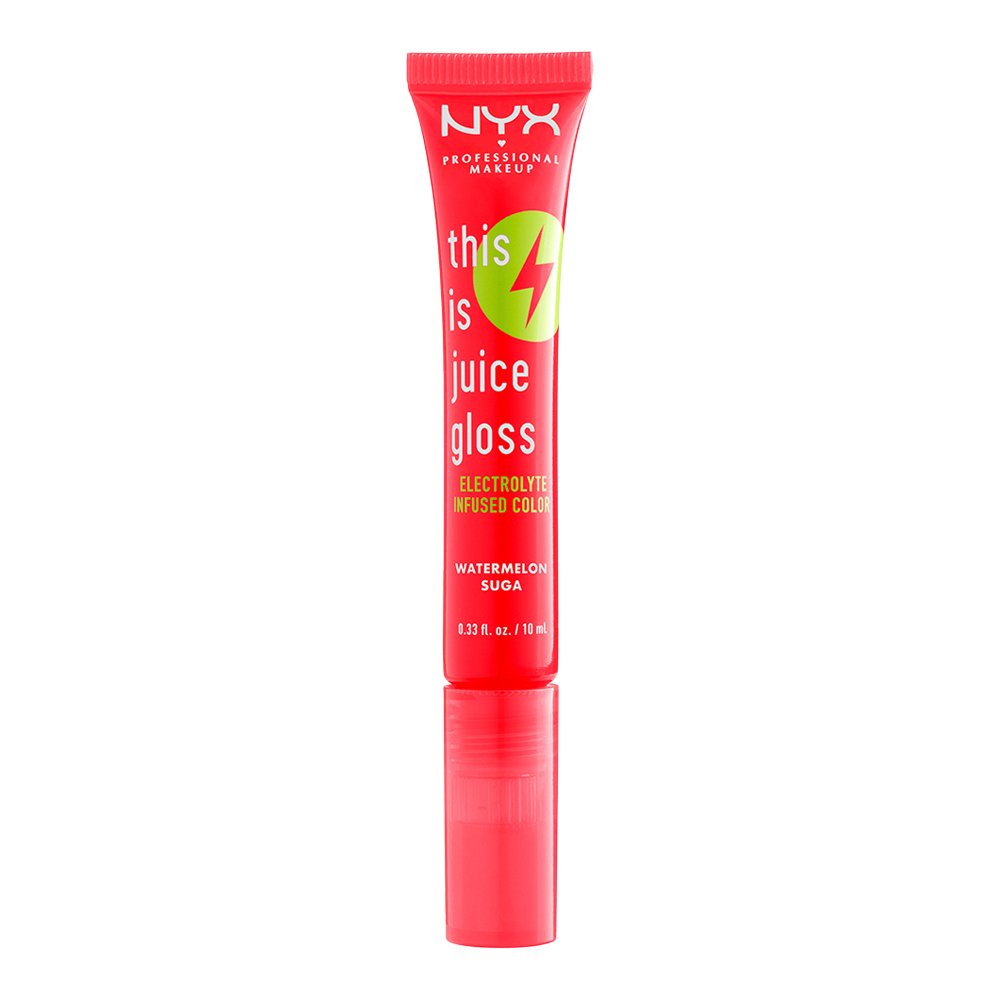 NYX This is Juice Gloss WATERMELON SUGA TIJG02 with glossy vegan shine and 12-hour hydration