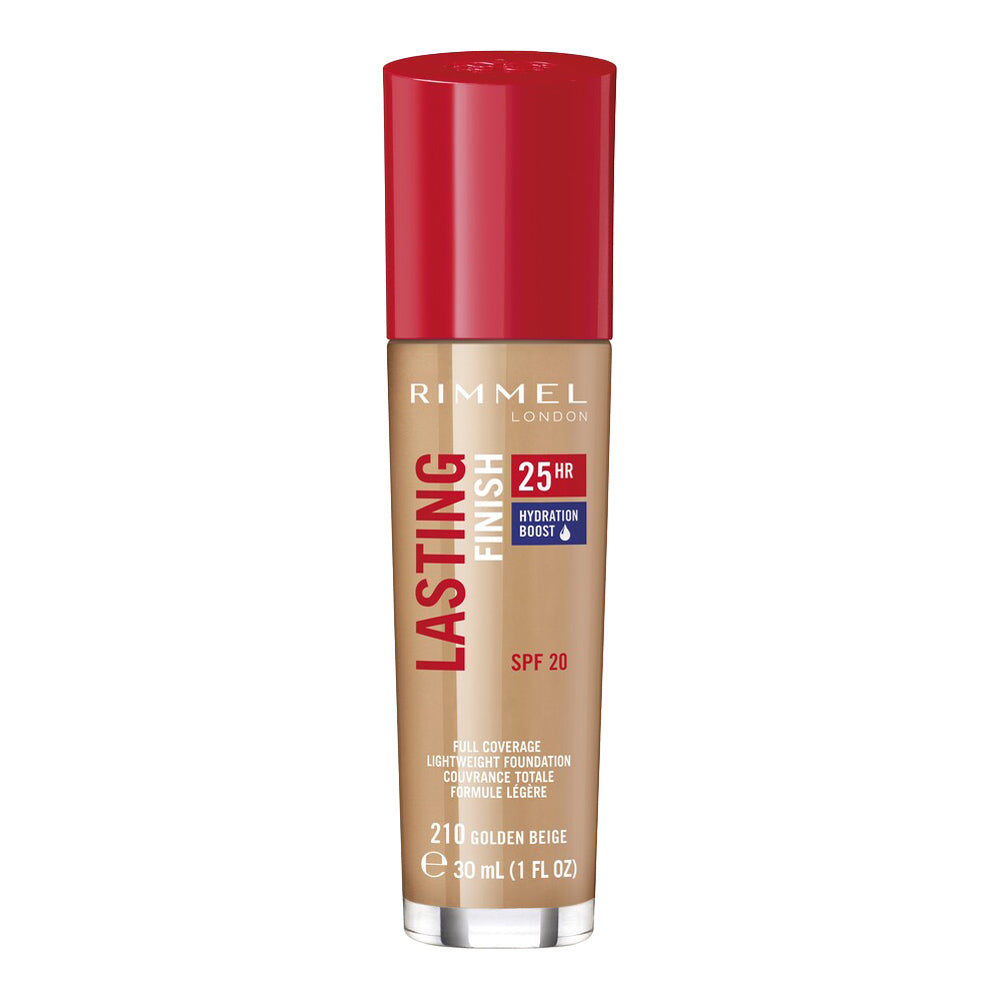 Rimmel London Lasting Finish 25HR Foundation 30ml 210 GOLDEN BEIGE