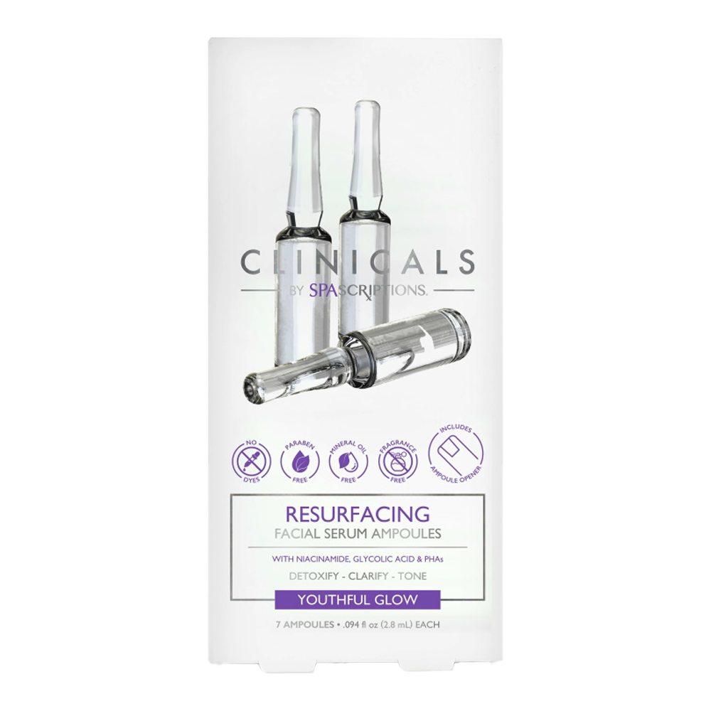 Clinicals by Spascriptions Resurfacing Facial Serum Ampoules 7 x2.8ml