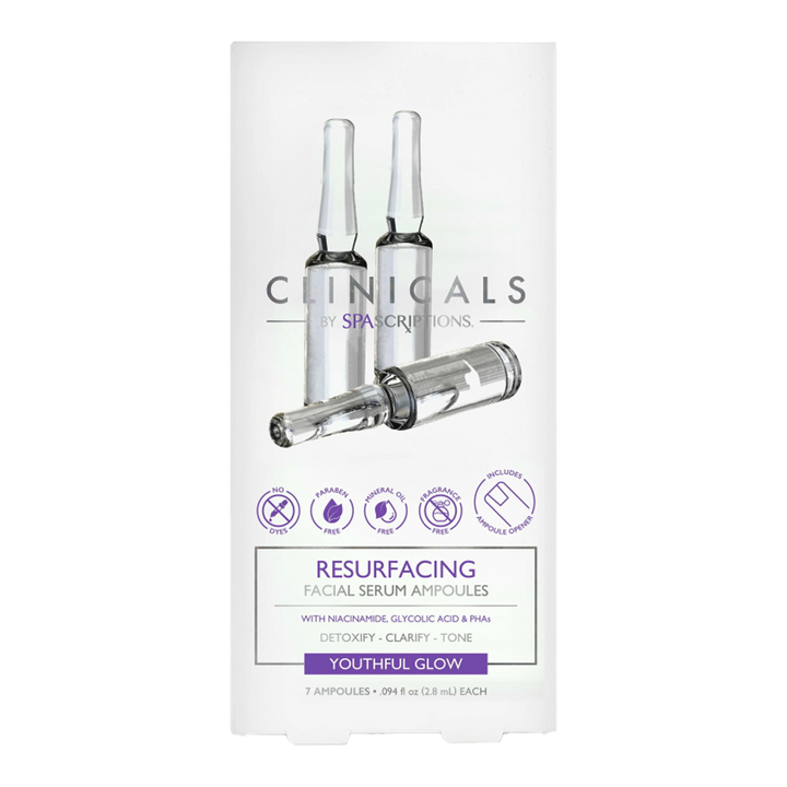 Clinicals by Spascriptions Resurfacing Facial Serum Ampoules 7 x2.8ml