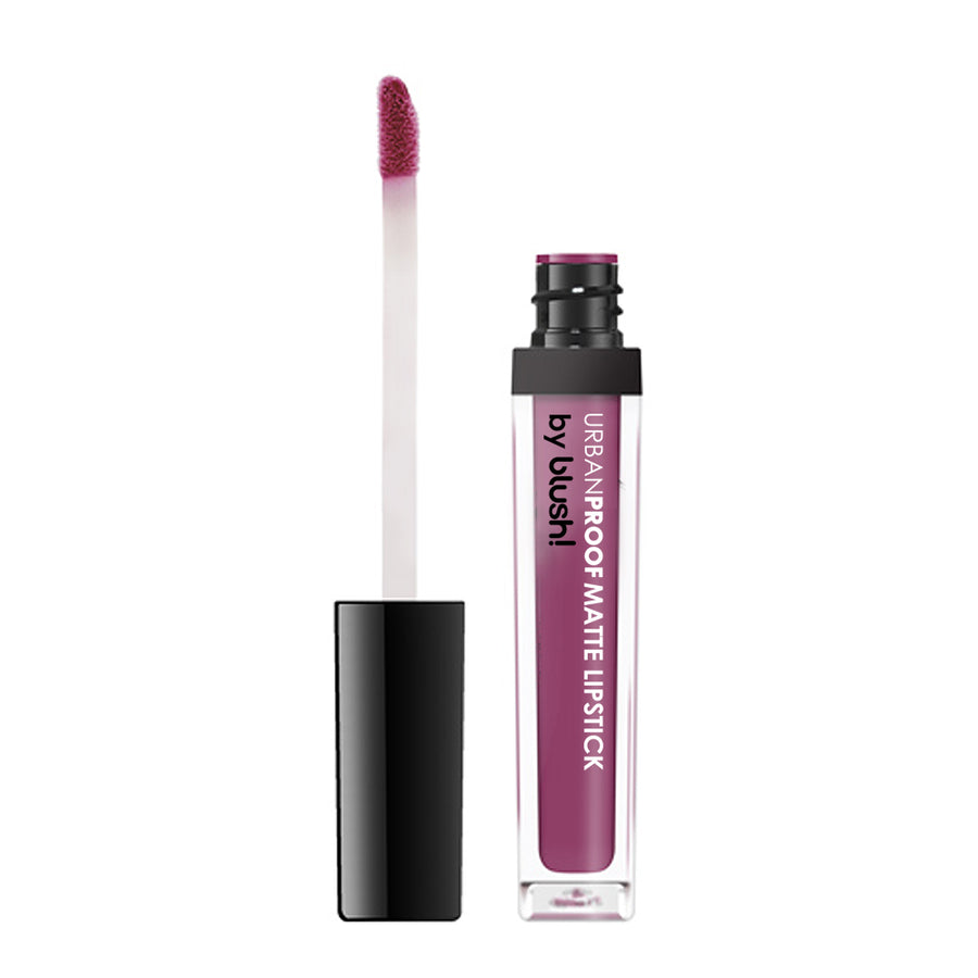 UrbanProof Lipstick 35 PLUM JELLY by Blush with bold matte pigment, waterproof, vegan formula and transfer-free finish for all-day wear