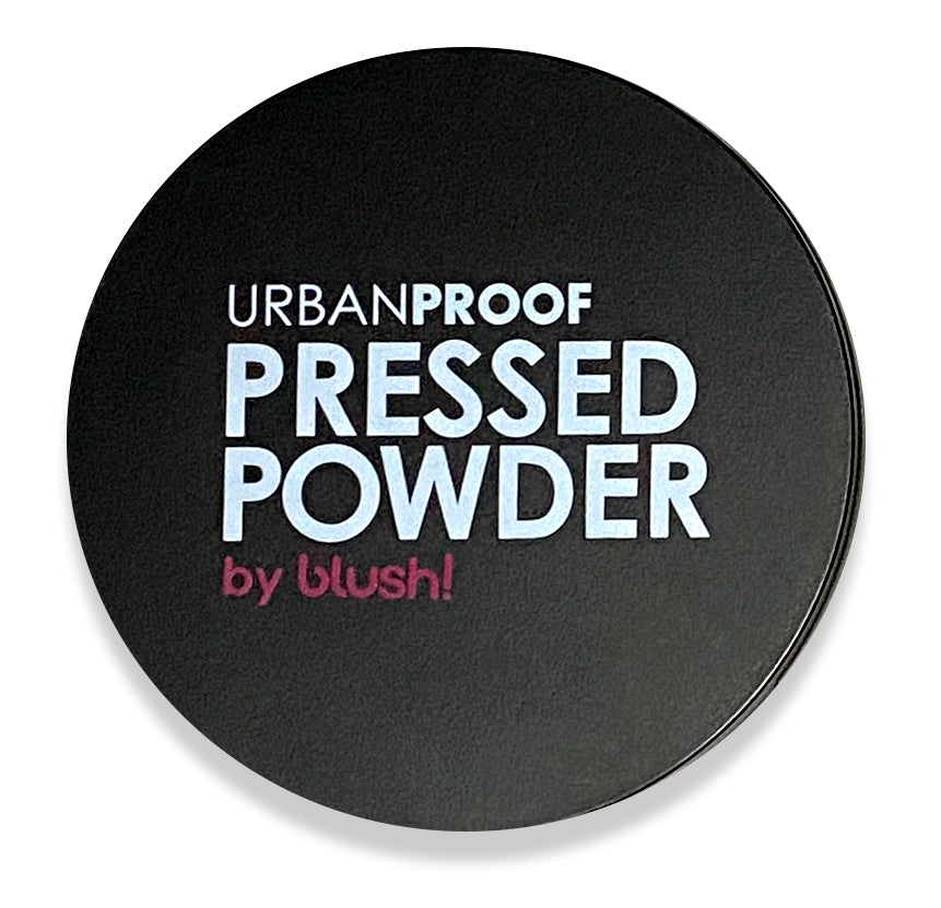 UrbanProof Pressed Powder 15 by Blush with lightweight, matte, vegan formula to control shine, smooth skin and resist sweat all day