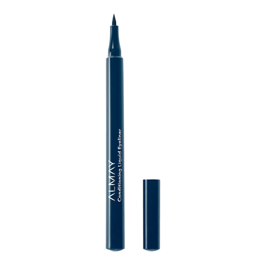 Almay Conditioning Liquid Eyeliner 030 Navy with felt tip applicator, rich navy pigment, and lash-conditioning wear