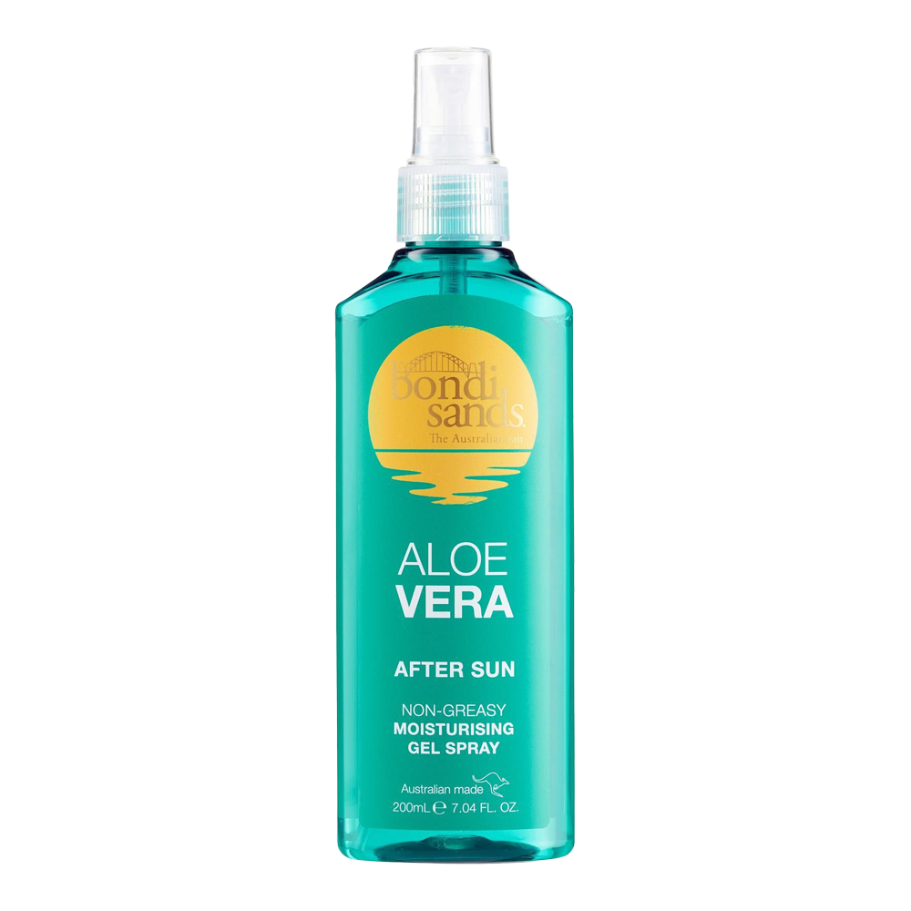 Bondi Sands Aloe Vera After Sun Gel Spray – Cools, hydrates & soothes skin with Aloe Vera. Vegan & cruelty-free after sun care.