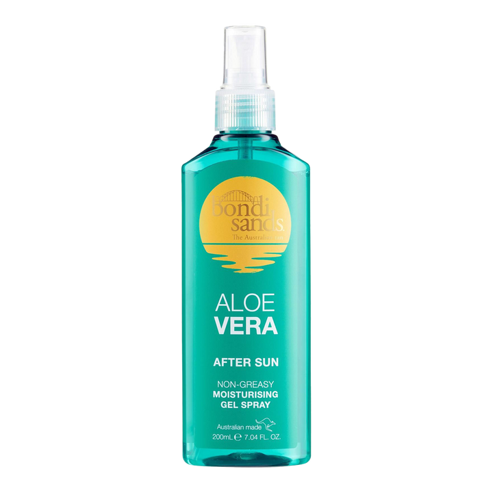 Bondi Sands Aloe Vera After Sun Gel Spray – Cools, hydrates & soothes skin with Aloe Vera. Vegan & cruelty-free after sun care.