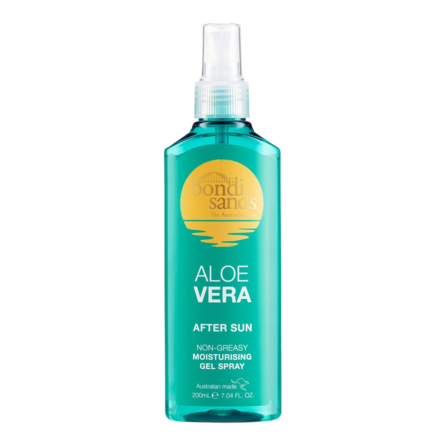 Bondi Sands Aloe Vera After Sun Gel Spray – Cools, hydrates & soothes skin with Aloe Vera. Vegan & cruelty-free after sun care.
