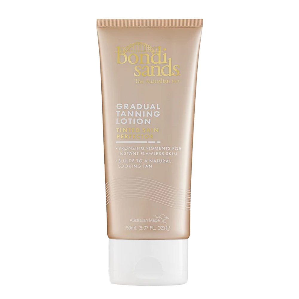 Bondi Sands Skin Firming Gradual Tanning Lotion with pump bottle, ideal for daily glow and firmer skin
