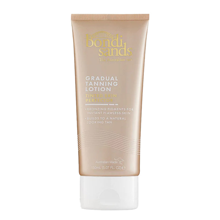 Bondi Sands Skin Firming Gradual Tanning Lotion with pump bottle, ideal for daily glow and firmer skin