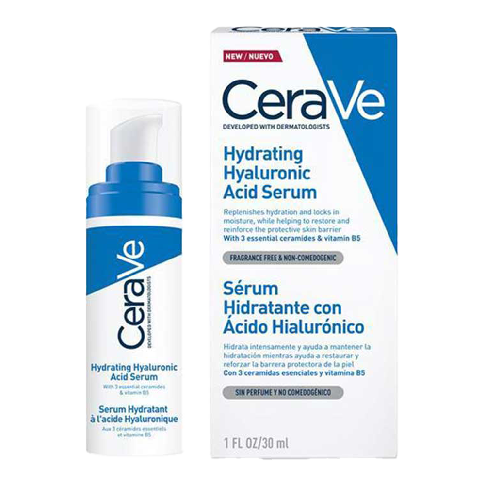 CeraVe Hydrating Serum for dry, sensitive skin – with hyaluronic acid, ceramides, vitamin B5 & MVE Technology