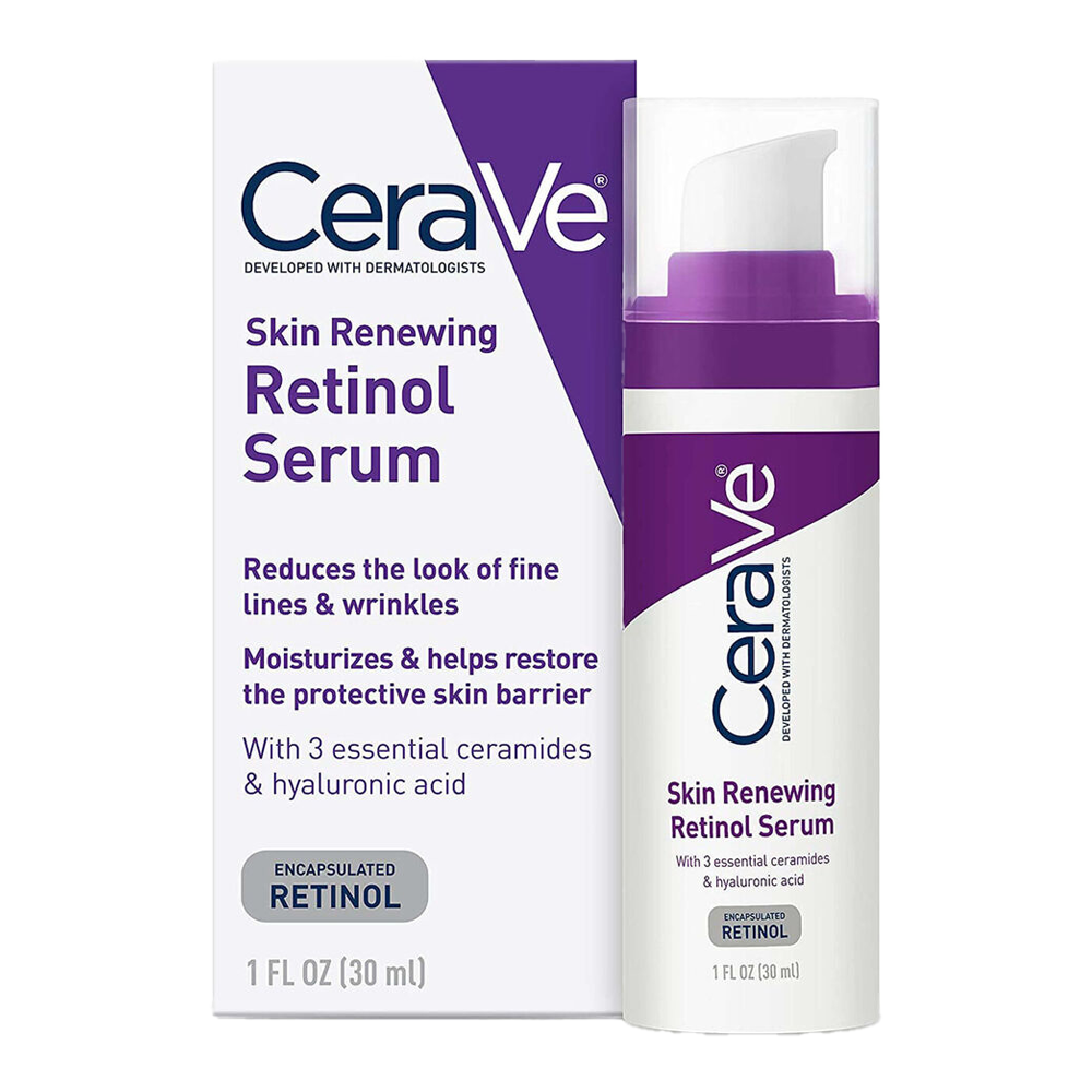 CeraVe Retinol Serum with ceramides, niacinamide and hyaluronic acid – anti-ageing care for smoother, firmer skin