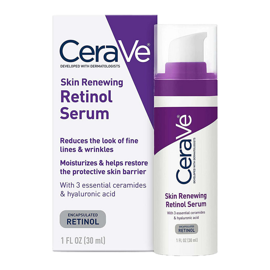 CeraVe Retinol Serum with ceramides, niacinamide and hyaluronic acid – anti-ageing care for smoother, firmer skin