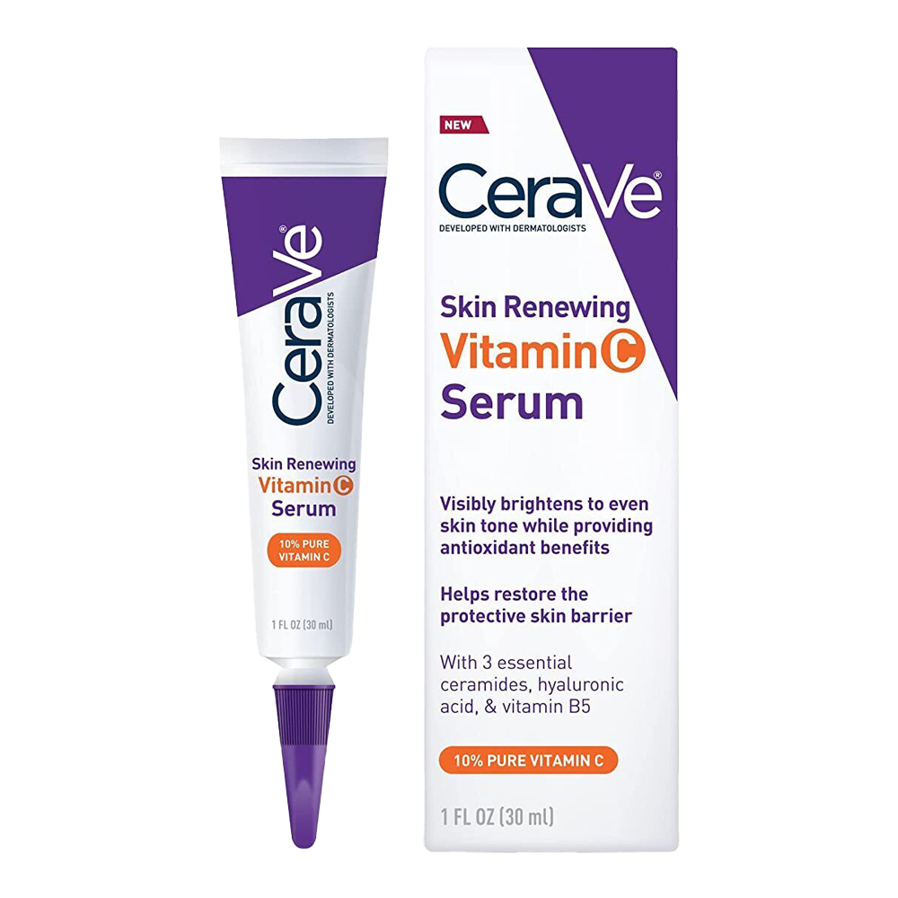 CeraVe Vitamin C Serum – 10% vitamin C, ceramides & HA for bright, even skin tone and antioxidant protection