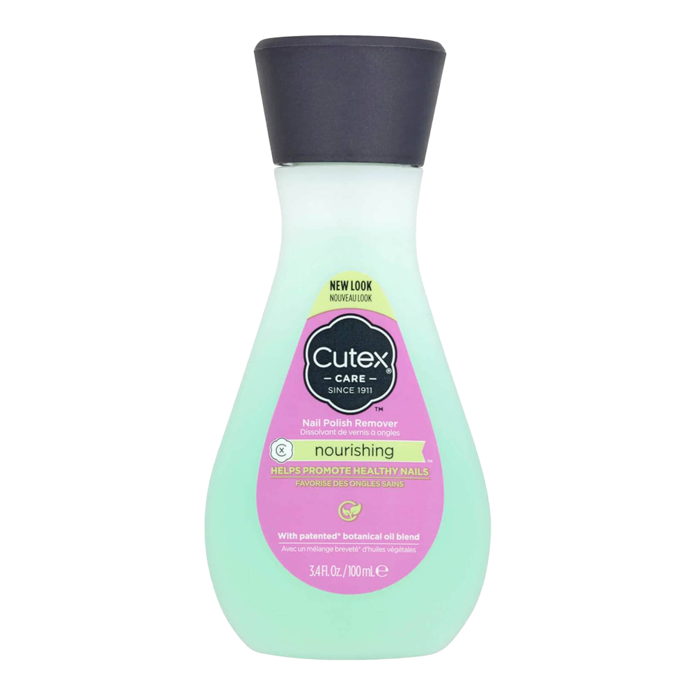 Cutex Nail Polish Remover NOURISHING – gentle, hydrating formula with vitamin E, flaxseed and perilla oil for healthy-looking nails