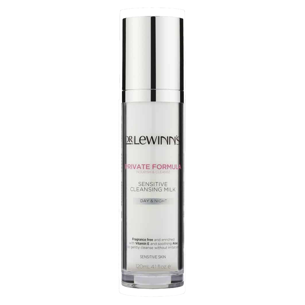 Gentle fragrance-free cleanser for sensitive skin by Dr. Lewinn’s – soothes, nourishes, and protects without irritation
