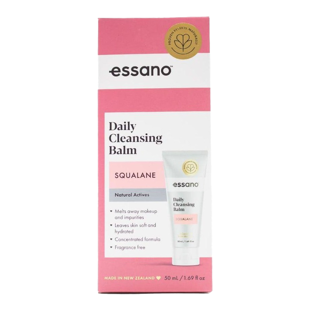 Essano Squalane Daily Cleansing Balm, enriched with Squalane to hydrate and cleanse while leaving skin smooth and moisturised