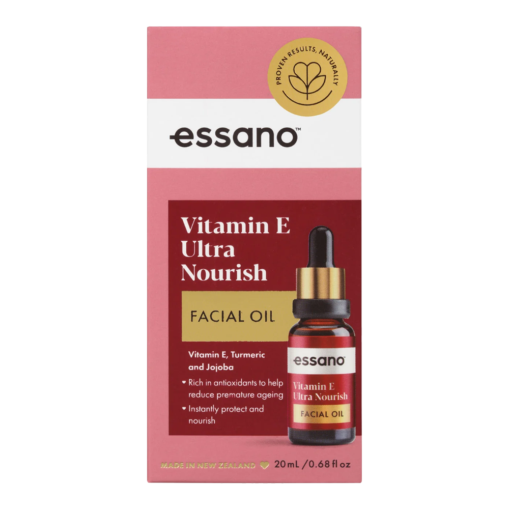 Essano Vitamin E Ultra Nourish Facial Oil – Rejuvenates skin with Vitamin E, turmeric & jojoba for smooth, radiant skin.