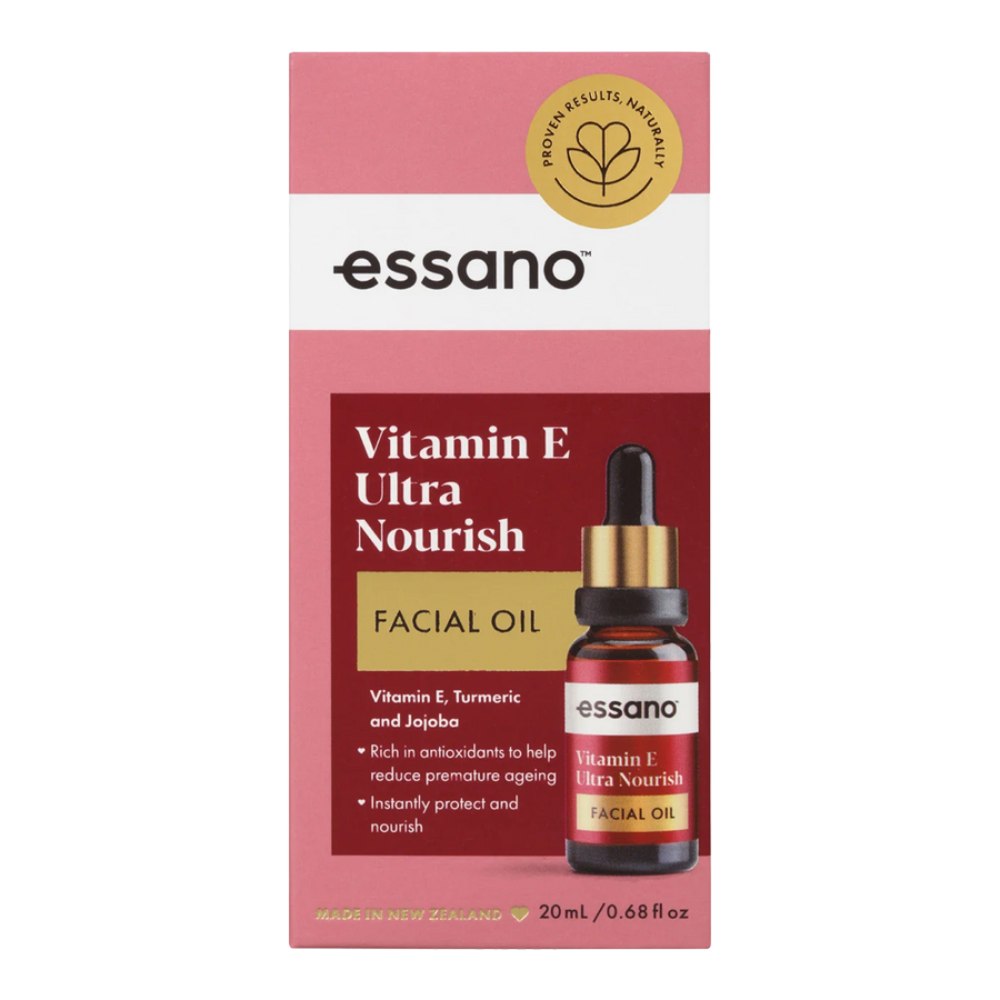Essano Vitamin E Ultra Nourish Facial Oil – Rejuvenates skin with Vitamin E, turmeric & jojoba for smooth, radiant skin.