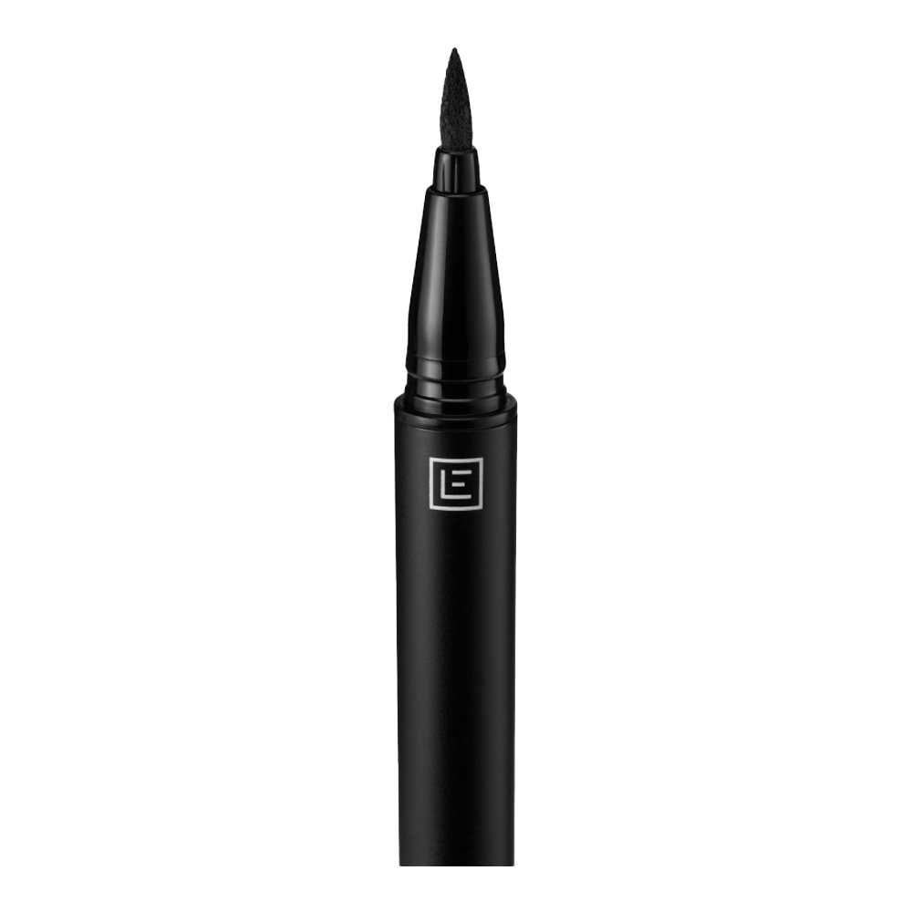 Eylure Line & Lash 2-in-1 Adhesive Eyeliner Black applicator closeup – precision felt tip lays adhesive lash line, Blush Fiji