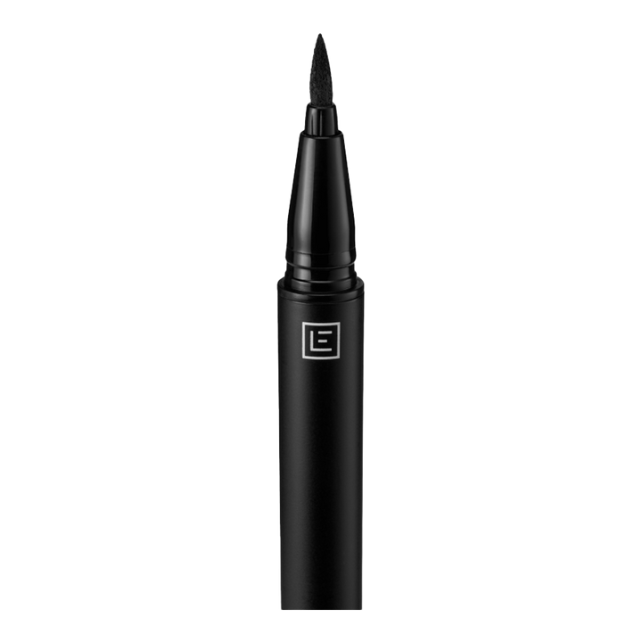 Eylure Line & Lash 2-in-1 Adhesive Eyeliner Black applicator closeup – precision felt tip lays adhesive lash line, Blush Fiji
