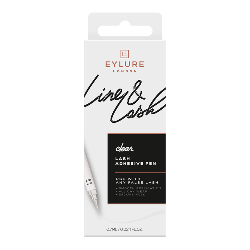 Eylure Line & Lash 2-in-1 Adhesive Eyeliner Clear – smudge-proof liner and lash adhesive with all-day hold, Blush Fiji