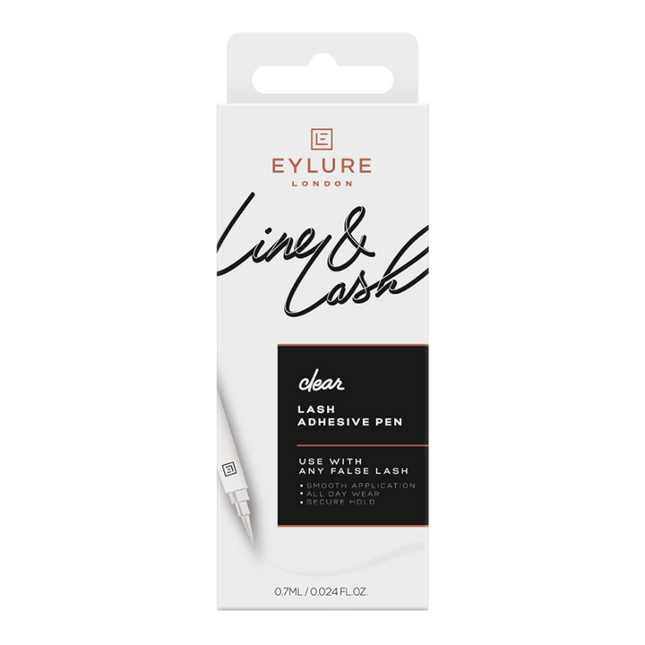 Eylure Line & Lash 2-in-1 Adhesive Eyeliner Clear – smudge-proof liner and lash adhesive with all-day hold, Blush Fiji